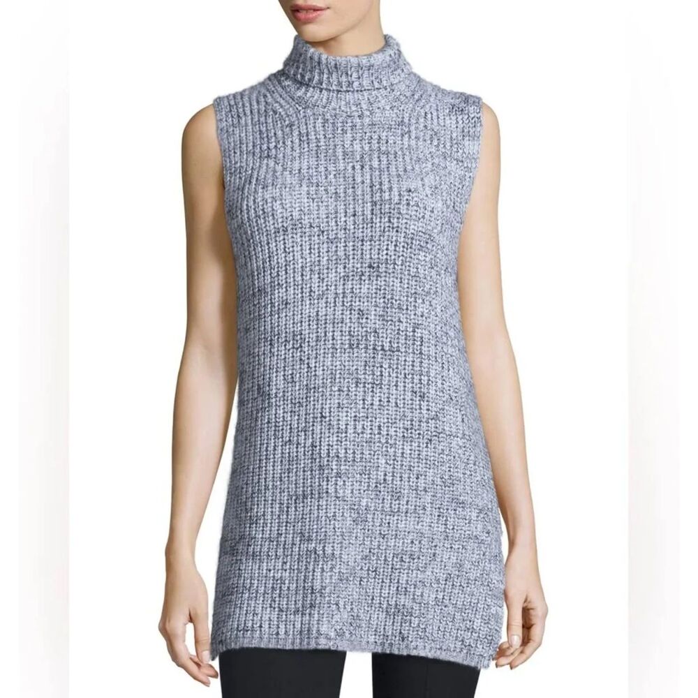 T BY ALEXANDER WANG Sleeveless Knit Tunic‎ Gray Small